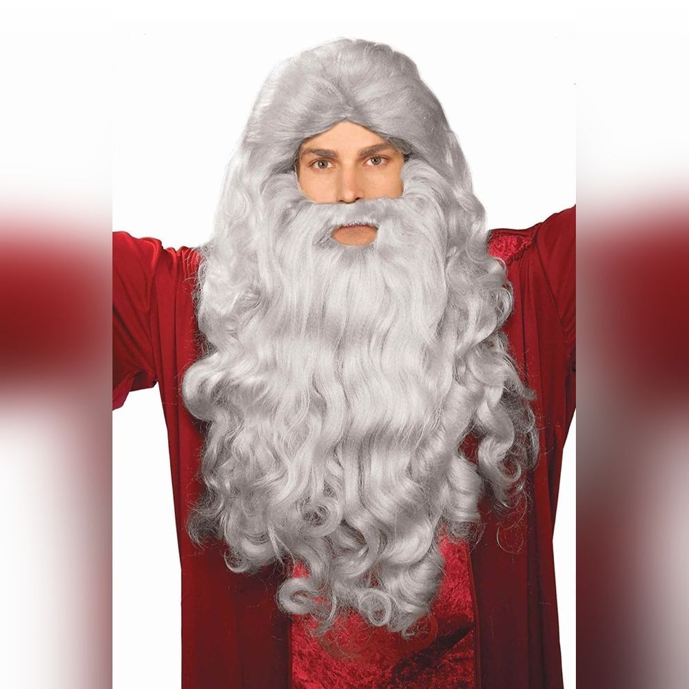 🔥Men's Wig & Beard Costume Set